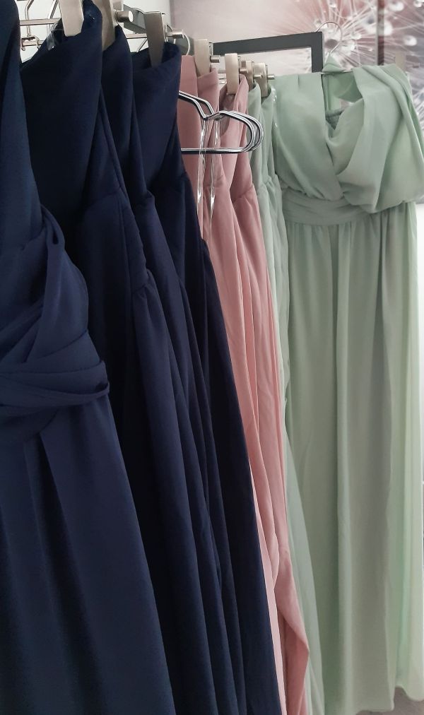 Goddiva multi-tie navy, lavender, sage green